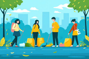 Purpose: Organize regular clean-up events to beautify public spaces in the community