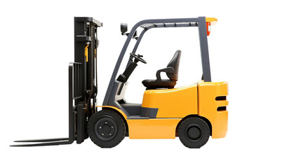 forklift view with transparent background