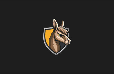 Head horse vector  illustration design