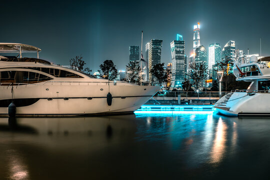 the marina
