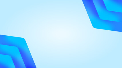 4K Ultra HD abstract geometric luxury wallpaper with stacked objects on light background. Stylish and minimalist 3D desktop wallpaper with blue light gradients. 3rd variant.