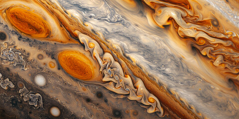 Fluid Blur Texture In The Style Of The Surface Of Jupiter Created Using Artificial Intelligence
