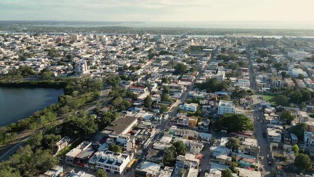 TUXTLA GUTIERREZ, MEXICO - NOVEMBER 20th, 2023 Aerial view of Tuxtla Gutierrez