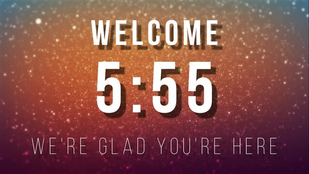 Welcome 6 minutes countdown