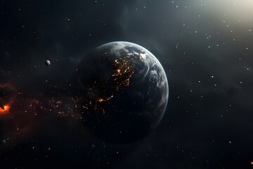 Obraz premium Planet in space