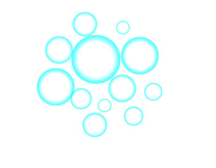 Blue bubble transparent PNG
