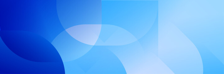 Abstract blue fluid gradient Geometric banner design background.