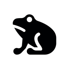 frog icon vector illustration - obrazy, fototapety, plakaty