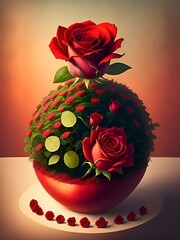 bouquet of red roses .red roses on a wall.A Serene Beauty: A Delicate Pink Rose Blossoming with Glistening Water Droplets.