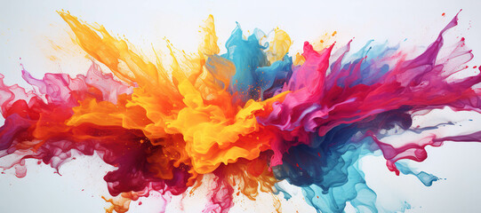 colorful watercolor ink splashes, paint 102