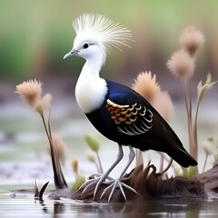 crowned night heron.black crowned night heron.Masked Booby, sula dactylatra, Pair standing on Rocks, Galapagos Islands