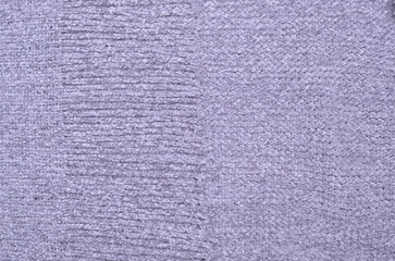 Gray knitted yarn background.