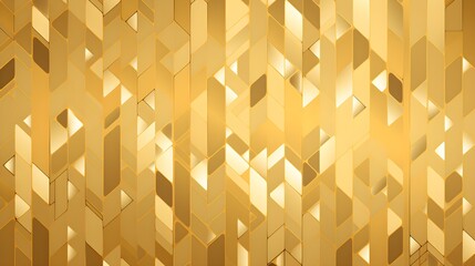 Luxurious Golden Geometric Shapes Wallpaper Background