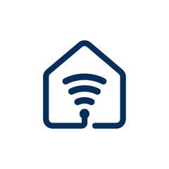 Home wifi icon design vector.