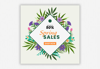 Spring Sale Tag Layout