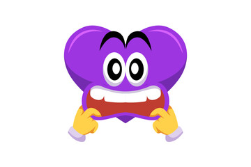 Cute Heart Funny and Weird Sticker