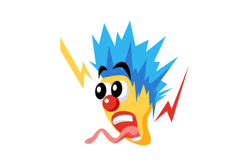 Cute Clown Funny and Weird Sticker