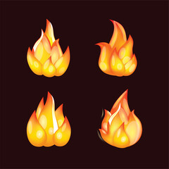 Realistic Campfire icon