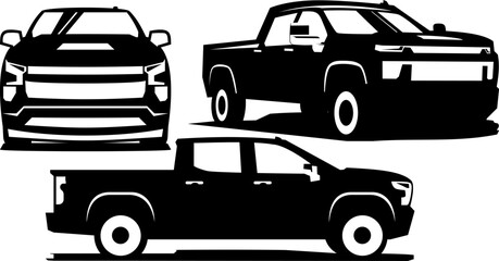 pick up truck logo design vector  © THE LASTMINI