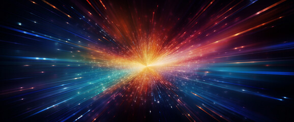 Naklejka premium fractal burst background