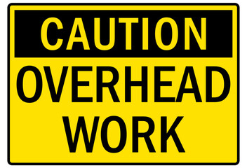 Men working above sign