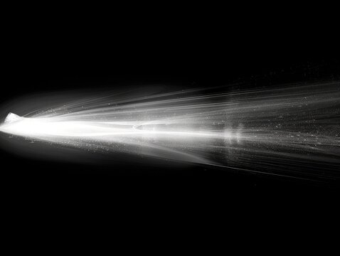 Abstract background of long explosure tale light on black ,Technology backgroud