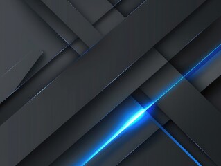 abstract blue light line cross shadow on dark grey design modern luxury futuristic background