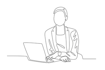 A woman is talking to a coworker