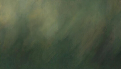 Dark green and brown blurred abstract oil painting background