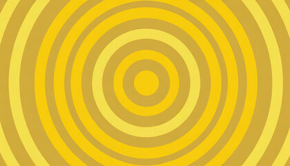 Yellow concentric circle pattern background