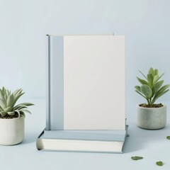 Weißes leeres Cover Mockup