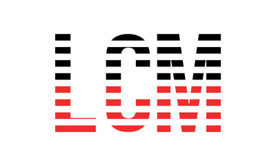 LCM three initial letter iconic line negative space minimal logo design vector template. monogram, abstract, wordmark, business, typography, minimalist, brand, company, flat, modern, unique, simple