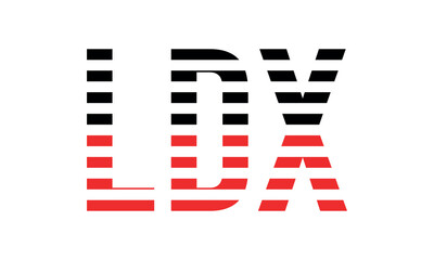 LDX three initial letter iconic line negative space minimal logo design vector template. monogram, abstract, wordmark, business, typography, minimalist, brand, company, flat, modern, unique, simple