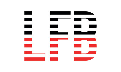 LFB three initial letter iconic line negative space minimal logo design vector template. monogram, abstract, wordmark, business, typography, minimalist, brand, company, flat, modern, unique, simple