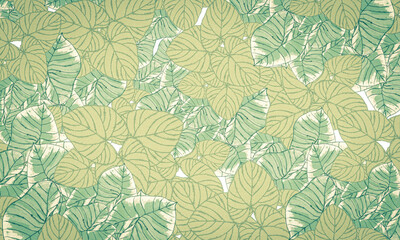 colorful tropical leaves spring nature wallpaper background