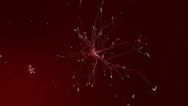 Neuron Cells Passing Signals