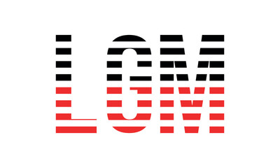 LGM three initial letter iconic line negative space minimal logo design vector template. monogram, abstract, wordmark, business, typography, minimalist, brand, company, flat, modern, unique, simple