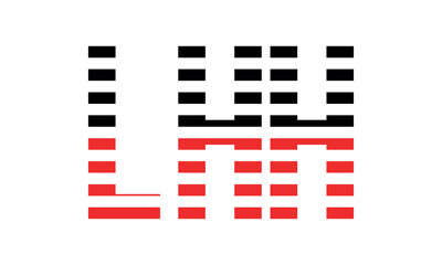 LHH three initial letter iconic line negative space minimal logo design vector template. monogram, abstract, wordmark, business, typography, minimalist, brand, company, flat, modern, unique, simple