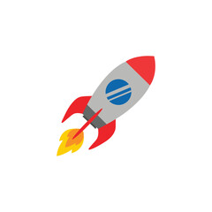 Free vector rocket shape logo template