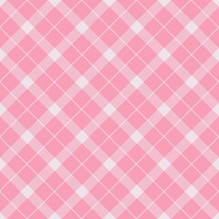 Tartan seamless pattern, pink and white can be used in fashion decoration design for printing,clothes, tablecloths, blankets, bedding, paper,fabric and other textile products.