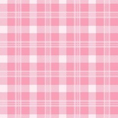 Tartan seamless pattern, pink and white can be used in fashion decoration design for printing,clothes, tablecloths, blankets, bedding, paper,fabric and other textile products.