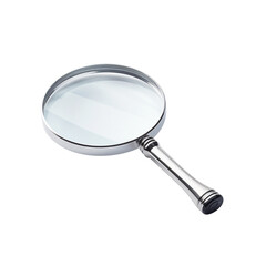 Magnifier isolated on transparent background