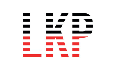 LKP three initial letter iconic line negative space minimal logo design vector template. monogram, abstract, wordmark, business, typography, minimalist, brand, company, flat, modern, unique, simple