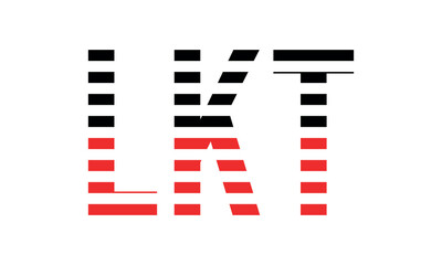 LKT three initial letter iconic line negative space minimal logo design vector template. monogram, abstract, wordmark, business, typography, minimalist, brand, company, flat, modern, unique, simple