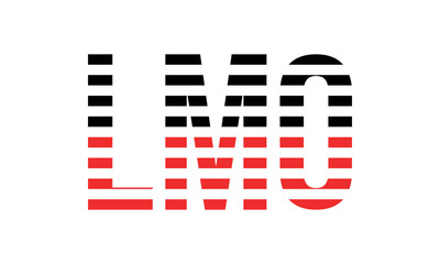 LMO three initial letter iconic line negative space minimal logo design vector template. monogram, abstract, wordmark, business, typography, minimalist, brand, company, flat, modern, unique, simple