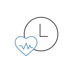 lifespan concept line icon. Simple element illustration. lifespan concept outline symbol design.