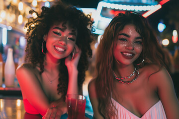 Young Women on Spring Break in Las Vegas 