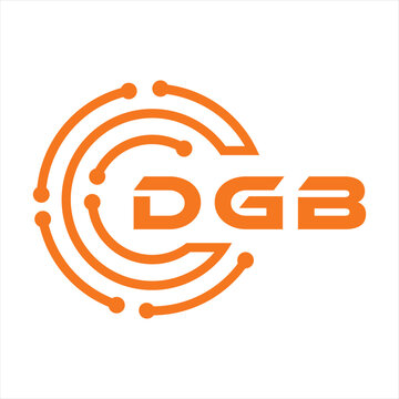 DGB letter design. DGB letter technology logo design on white background. DGB Monogram logo design for entrepreneur and business