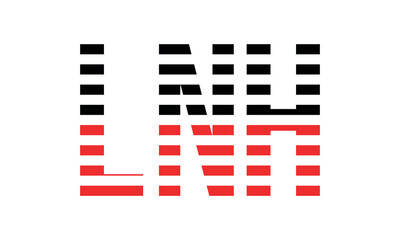 LNH three initial letter iconic line negative space minimal logo design vector template. monogram, abstract, wordmark, business, typography, minimalist, brand, company, flat, modern, unique, simple