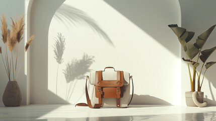 The adventurous spirit of the Odyssey Explorer bag against a simple and elegant background